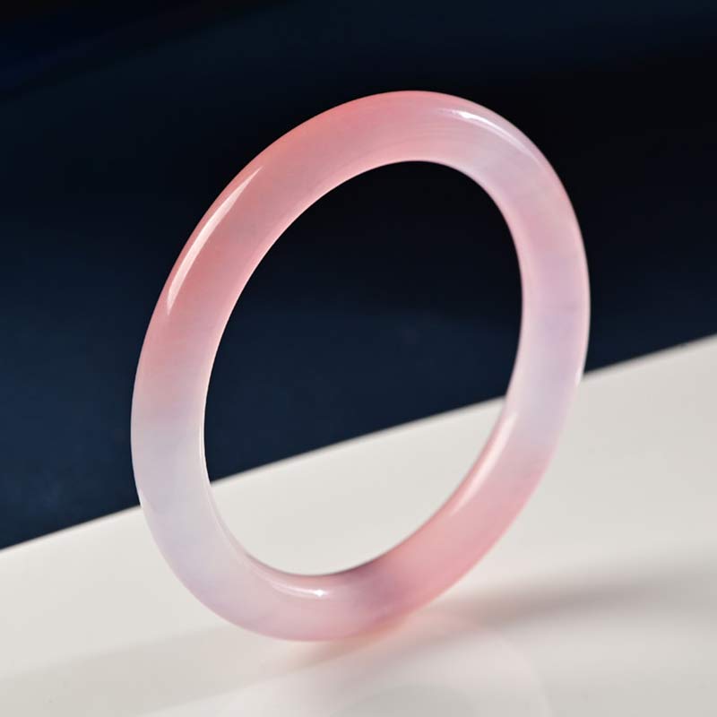 Bracelet jonc amour et chaleur en cristal rose Buddha Stones - Rond - 60-62 mm - image 4