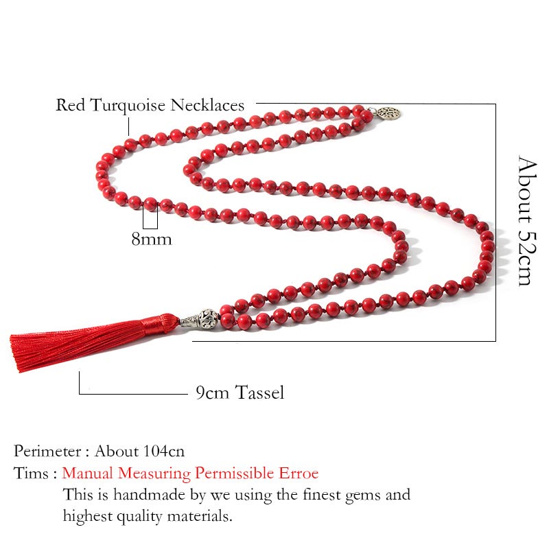 Collier de prière et de méditation avec 108 perles Mala