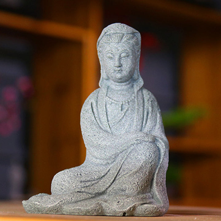 Buddha Stones Statue d'Avalokitesvara Bénédiction Décoration de la maison - image 1