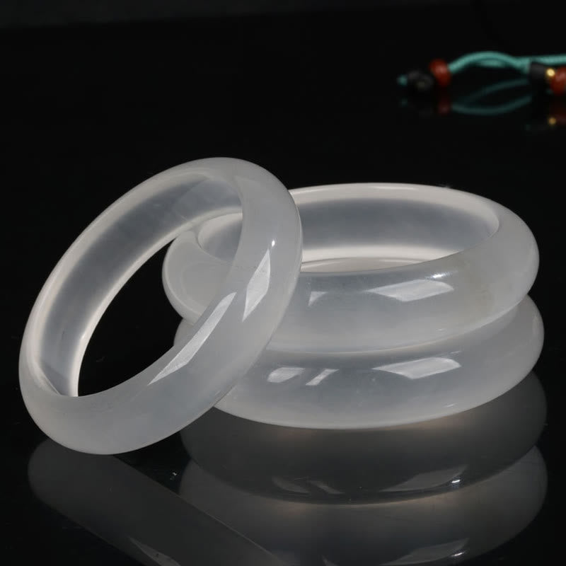 Bracelet porte-bonheur en jade doré translucide naturel avec Buddha Stones - image 0