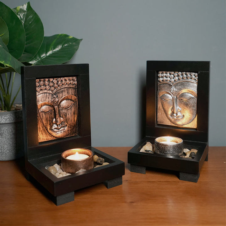 Buddha Stones Bouddha Compassion Sérénité Maison Prière Autel Décoration Zen - image 0
