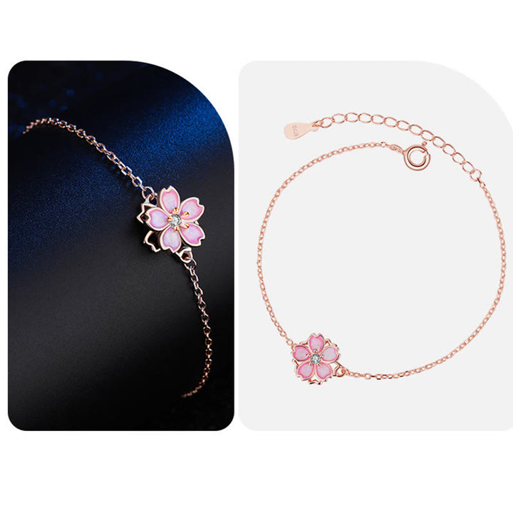 Bracelet chaîne de bénédiction en argent sterling 925 Buddha Stones et anneau rotatif - image 11