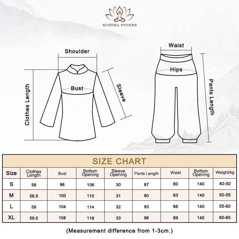 Ensemble de vêtements en mousseline de soie pour femme Buddha Stones et prière rétro, méditation spirituelle zen - image 19