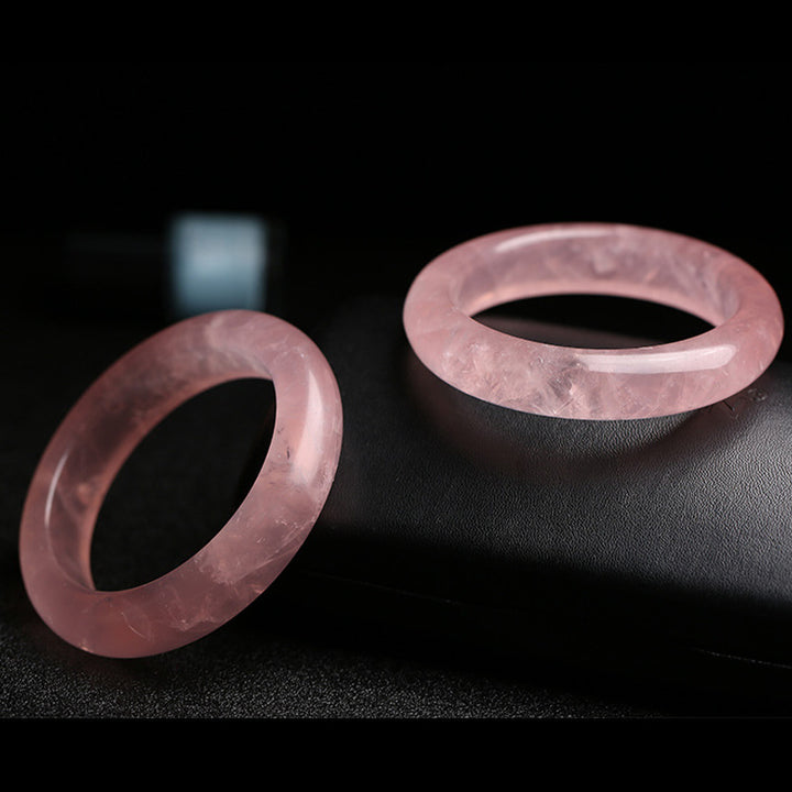 Bracelet de soins et d'amour en quartz rose naturel Buddha Stones