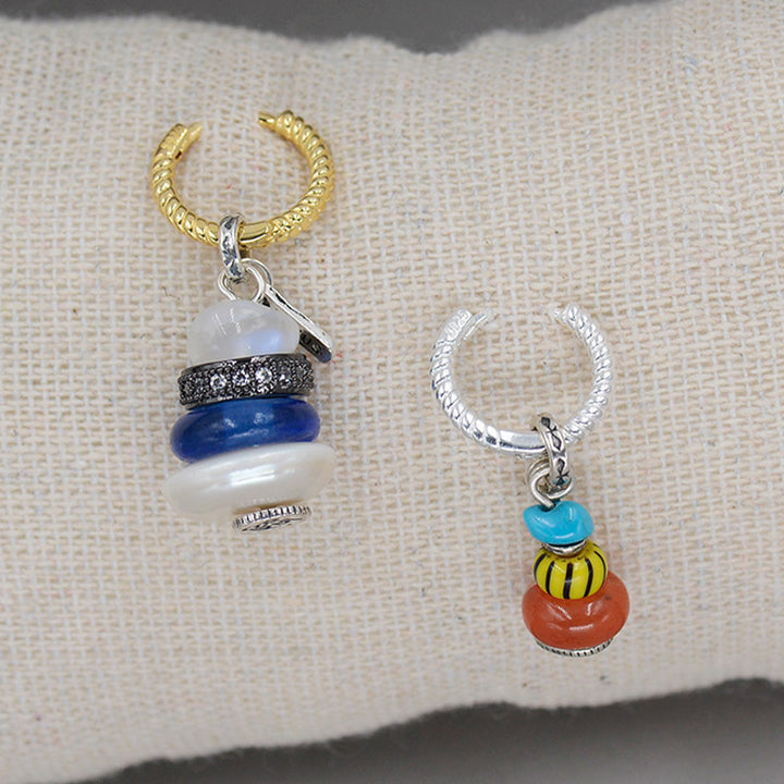 Collier pendentif calme en Buddha Stones Zen Cairn Labradorite Divers cristaux - image 6