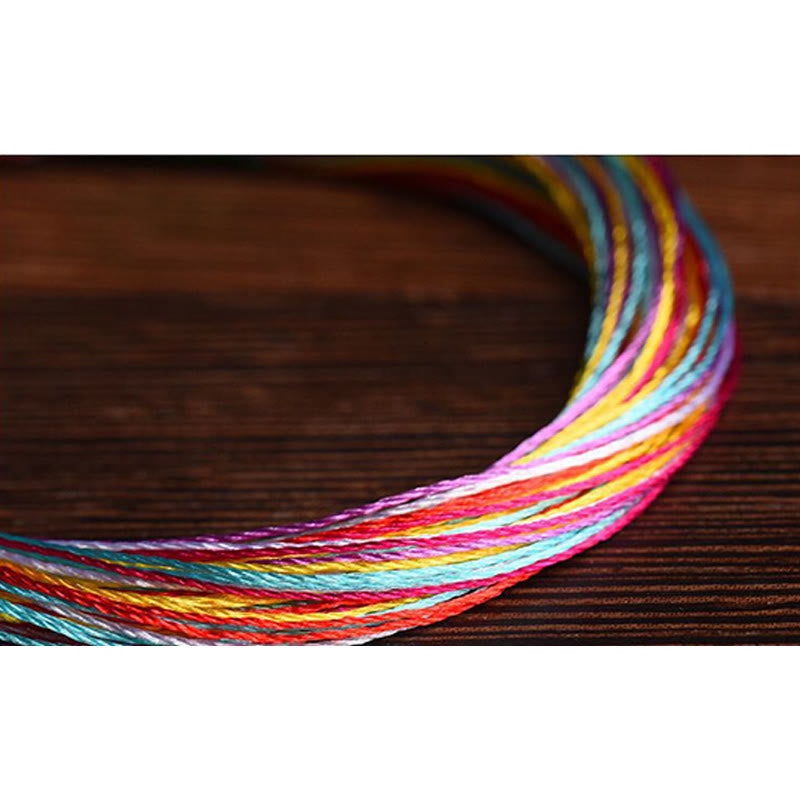 Bracelet tibétain fait main en Buddha Stones avec cinq fils colorés pour protection du festival des bateaux-dragons, pour adultes et enfants