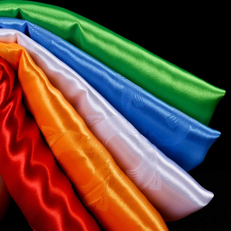 Décoration Khata de 5 couleurs avec bénédiction tibétaine