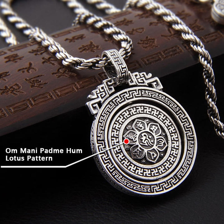 Buddha Stones Om Mani Padme Hum Double Dorje Vajra rotatif Pureté Paix - image 10