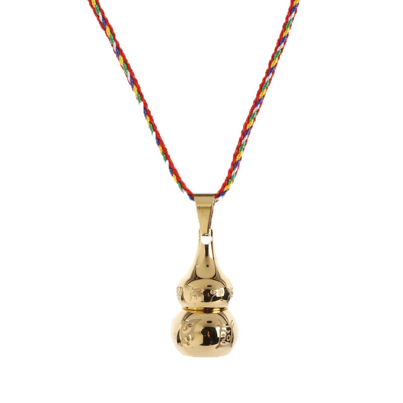 Collier pendentif en acier titane avec Buddha Stones et symbole tibétain Yin Yang - image 4