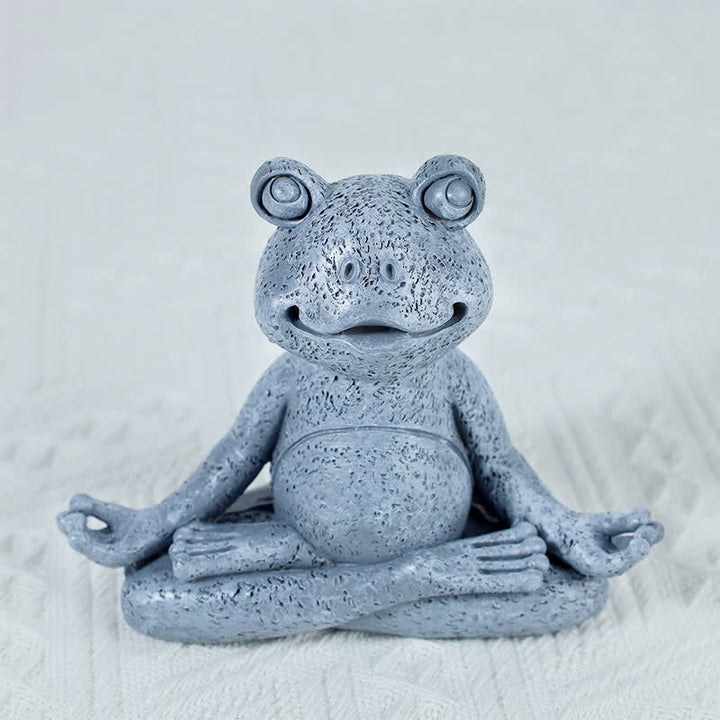 Décoration Zen Chien Chat Grenouille Méditant - Grenouille de méditation 12,8 cm x 5,5 cm x 10,3 cm (300 g) - image 10