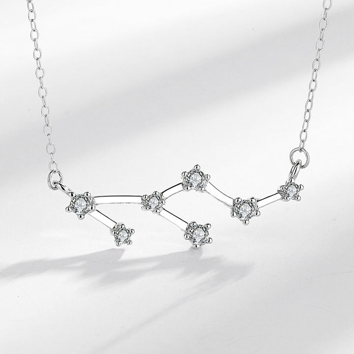 Collier pendentif bénédiction astrologique Buddha Stones en argent sterling 925 12 constellations du zodiaque - image 0