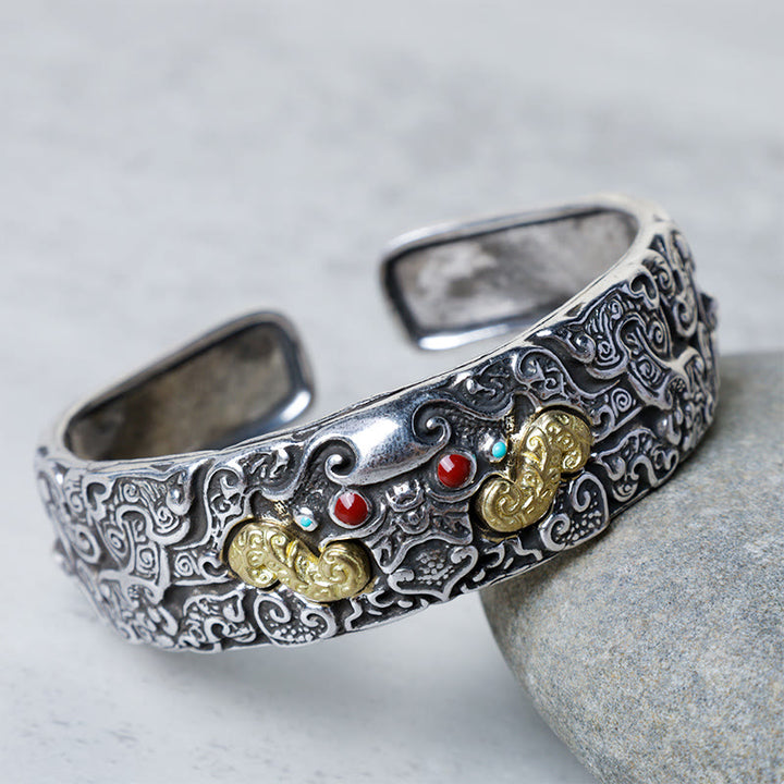 Bracelet de bénédiction PiXiu gravé avec Buddha Stones FengShui