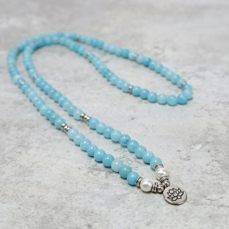 Bracelet Mala de guérison en pierre Buddha Stones