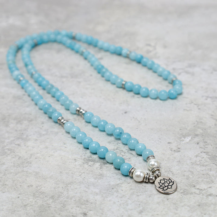 Bracelet Mala de guérison en pierre Buddha Stones