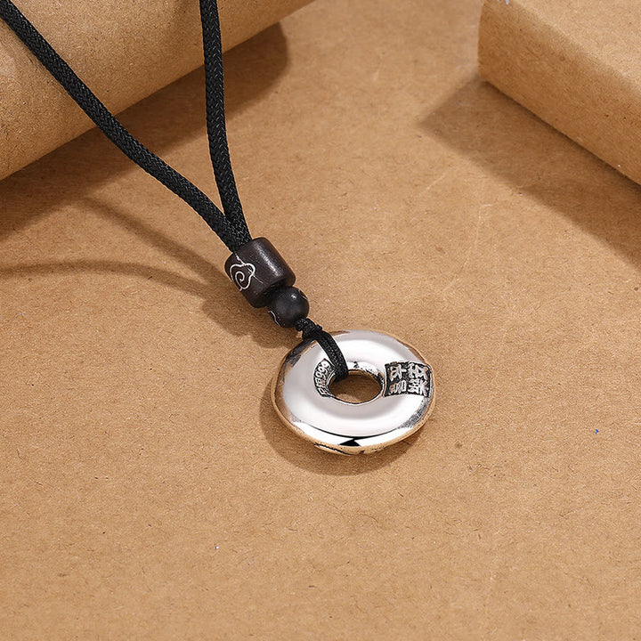 Collier pendentif en cuivre avec boucle de paix PiXiu et Buddha Stones - image 3