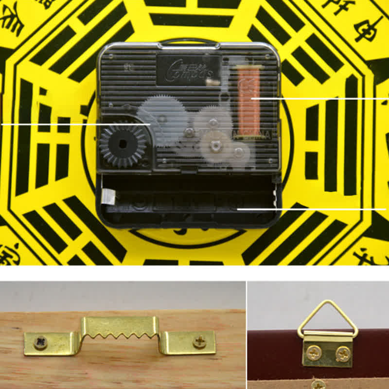 Horloge murale Feng Shui Bagua Map Balance Energy Map