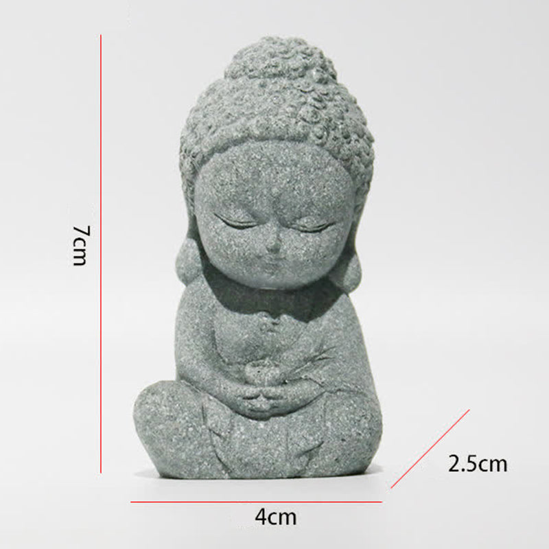 Buddha Stones Méditation Statue de Bouddha Compassion Décoration de la maison - image 2