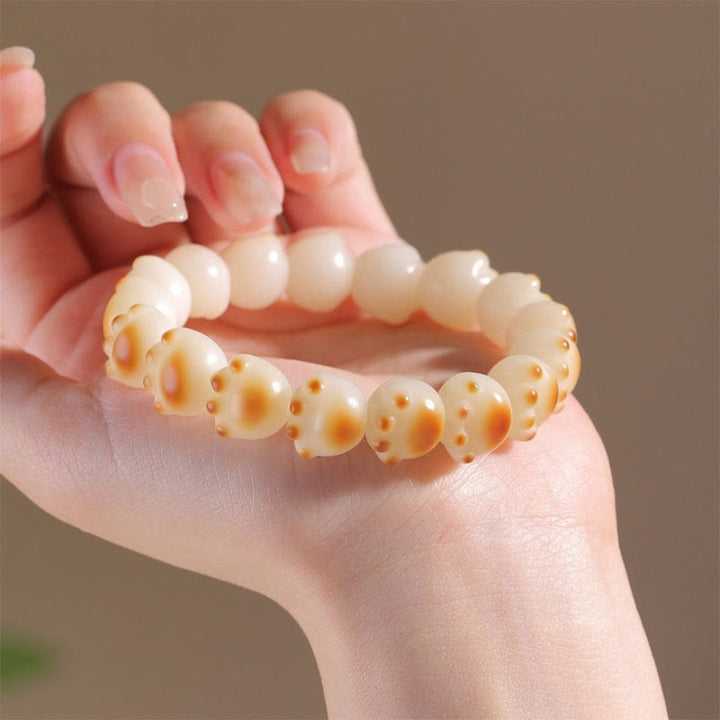 Bracelet de paix en forme de patte de chat mignon avec Buddha Stones et graines de Bodhi - image 13
