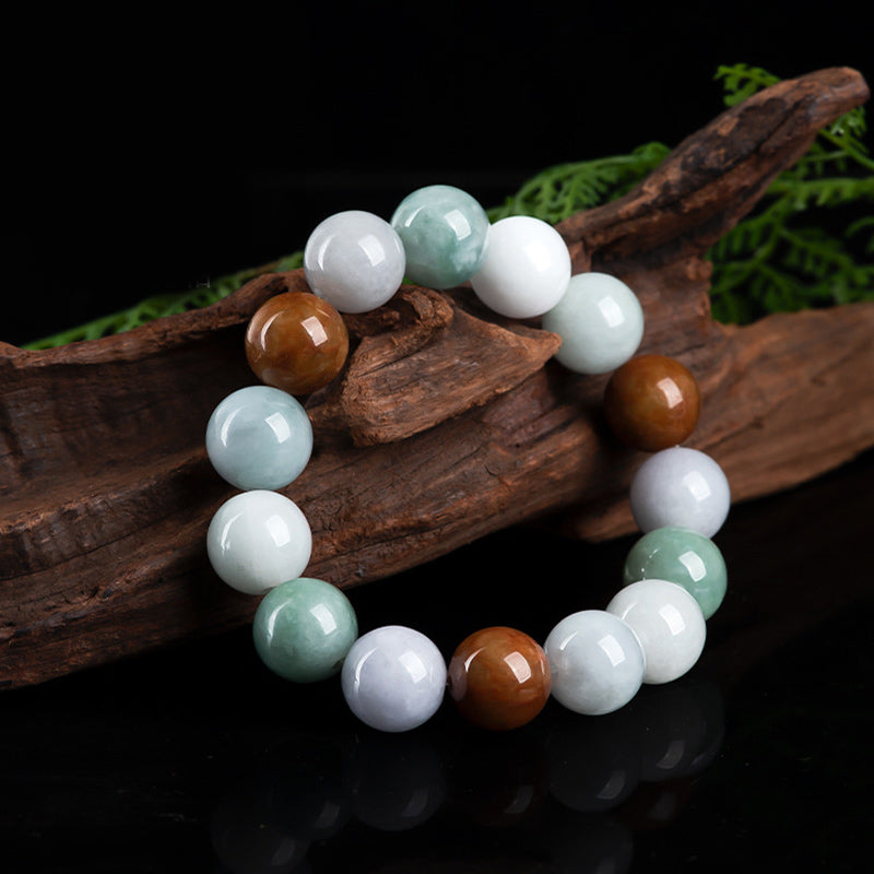 Bracelet de protection et de guérison en jade naturel Buddha Stones