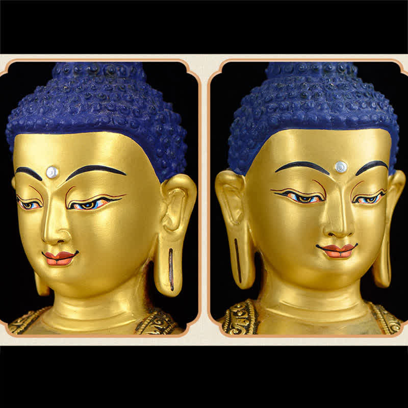 Statue décorative en cuivre de la compassion de Bouddha Shakyamuni - image 10