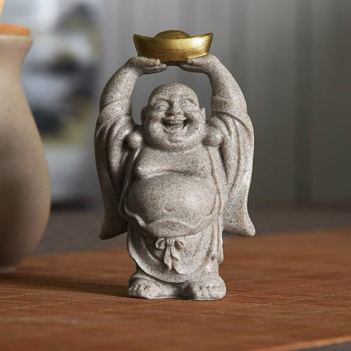 Statue de Buddha Stones de Bouddha, bénédiction, décoration de la maison - 6,5 x 4,5 x 11 cm - image 0