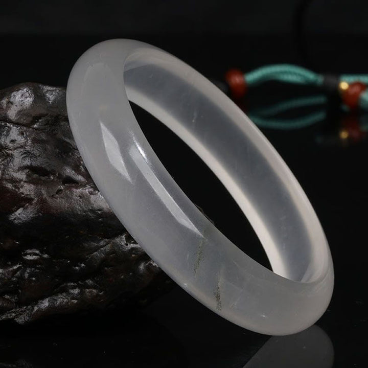 Bracelet porte-bonheur en jade doré translucide naturel avec Buddha Stones - image 6