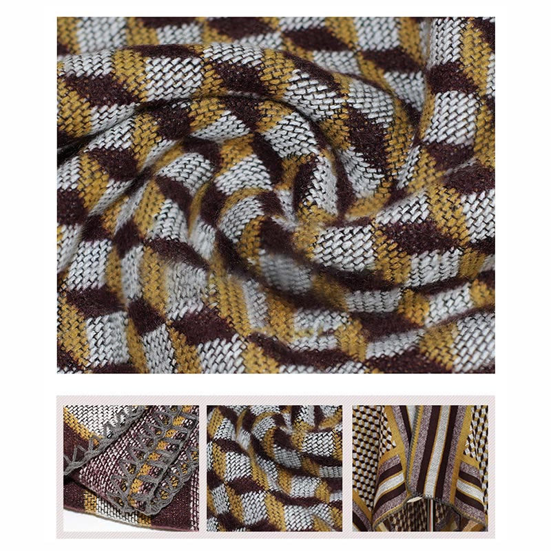 Châle tibétain en Buddha Stones , motif classique, écharpe de voyage confortable et chaude pour l'hiver - image 9