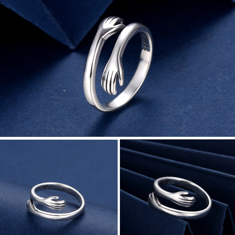 Bague de pouce en argent sterling 925 avec Buddha Stones