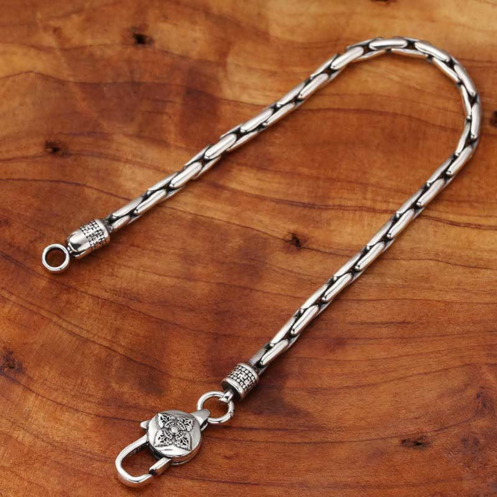 Buddha Stones tibétaines Double Dorje Om Mani Padme Hum bouddha croix gammée Vajra Bracelet de force