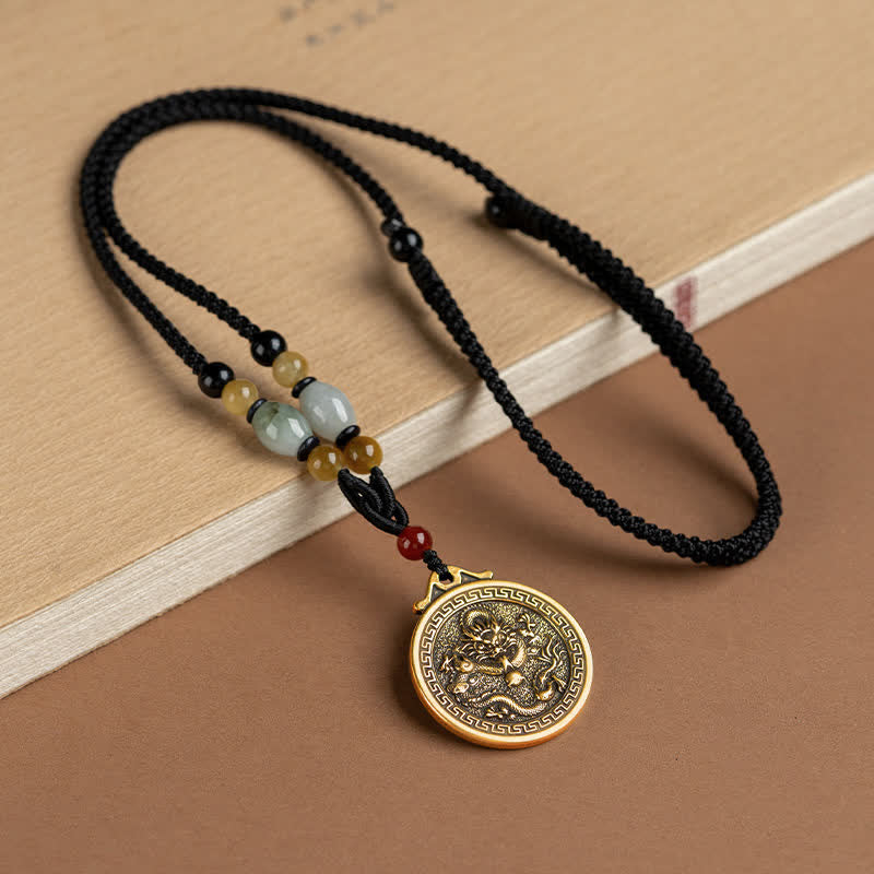 Collier avec pendentif et 12 bénédictions du zodiaque chinois - Dragon - image 17