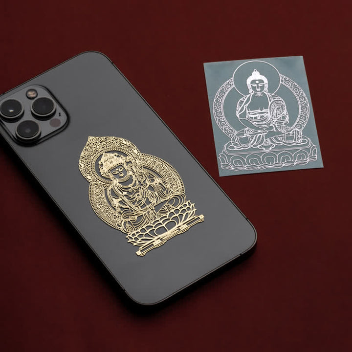 Autocollant pour téléphone avec 12 bénédictions du zodiaque chinois