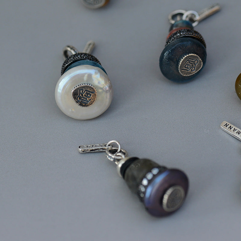 Collier pendentif calme en Buddha Stones Zen Cairn Labradorite Divers cristaux - image 8