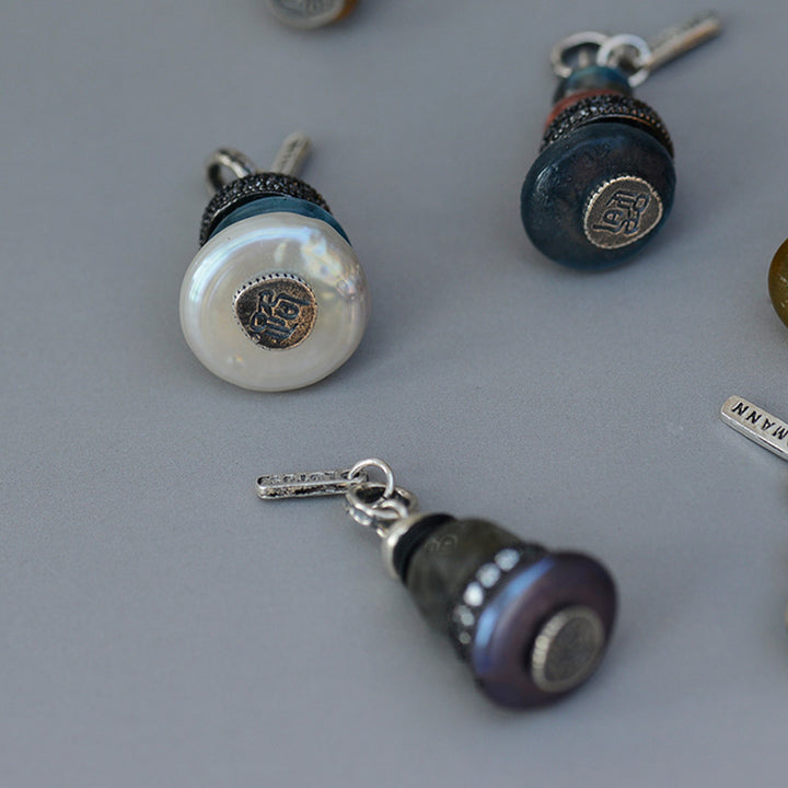 Collier pendentif calme en Buddha Stones Zen Cairn Labradorite Divers cristaux - image 7