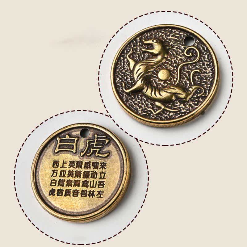 Porte-clés Buddha Stones Four Symbols Azure Dragon White Tiger Vermilion Bird Black Tortue
