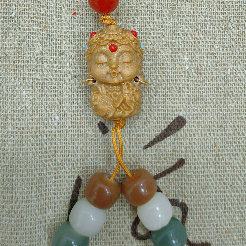 Bracelet Mala 108 Buddha Stones dégradé Bodhi Seed Green Tara Buddha gravé Peace Harmony