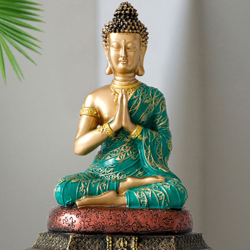 Buddha Stones Statue de Bouddha de la Compassion en Résine Décoration