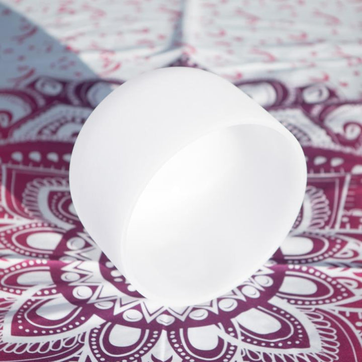 Bol chantant en cristal tibétain, fabriqué artisanalement pour le yoga, la guérison et la méditation. - image 1