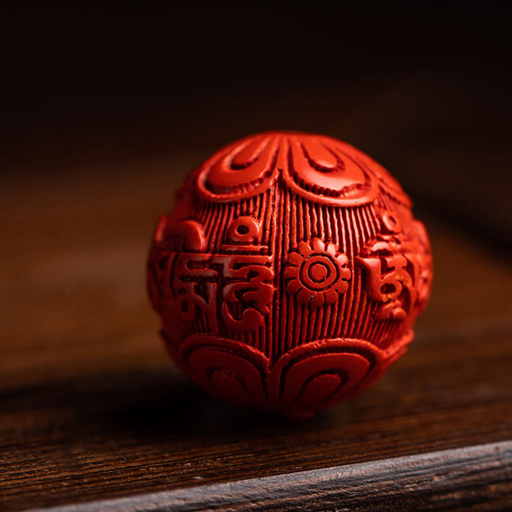 Buddha Stones Tibet Om Mani Padme Hum PiXiu Pièce de cuivre Petite feuille Bois de santal rouge Cinabre Protection Porte-clés