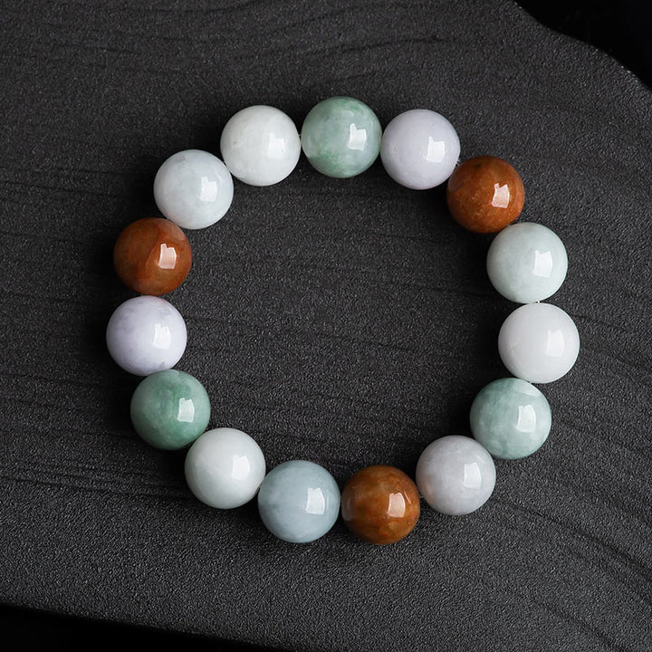 Bracelet de protection et de guérison en jade naturel Buddha Stones