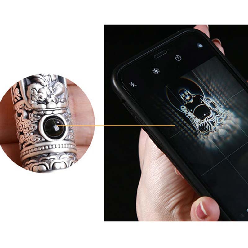 Collier avec pendentif de prospérité et projection de Bouddha du zodiaque chinois - image 5