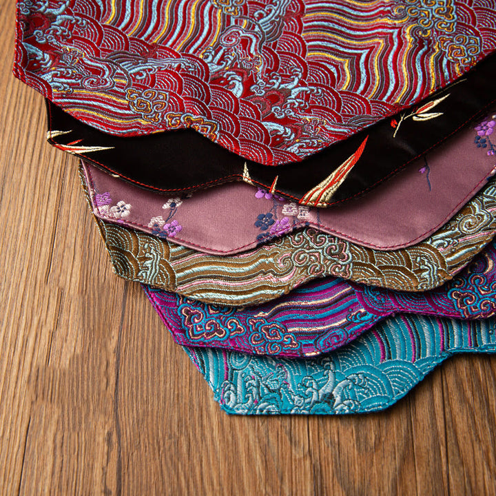 Buddha Stones , vagues de la mer, dessous de verre pour tasse à thé, tapis à thé Kung Fu