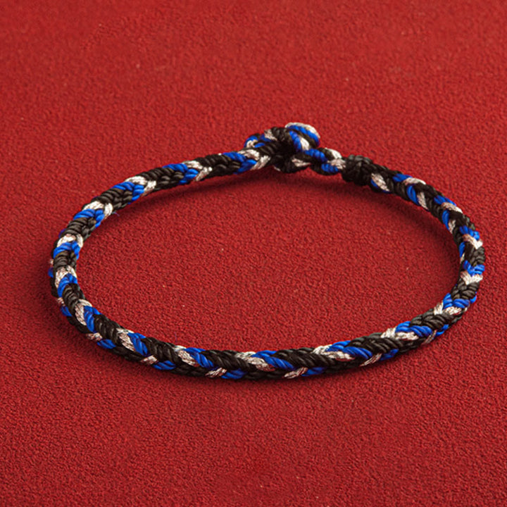 Bracelet porte-bonheur multicolore Buddha Stones "Que la prospérité remplisse votre vie"