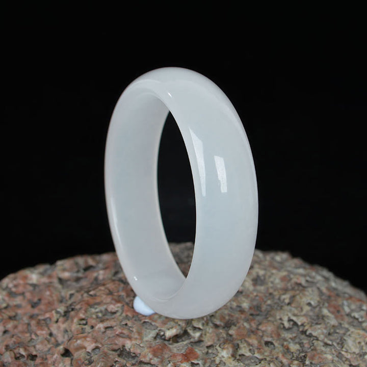 Bracelet porte-bonheur en jade doré et soie naturelle Buddha Stones