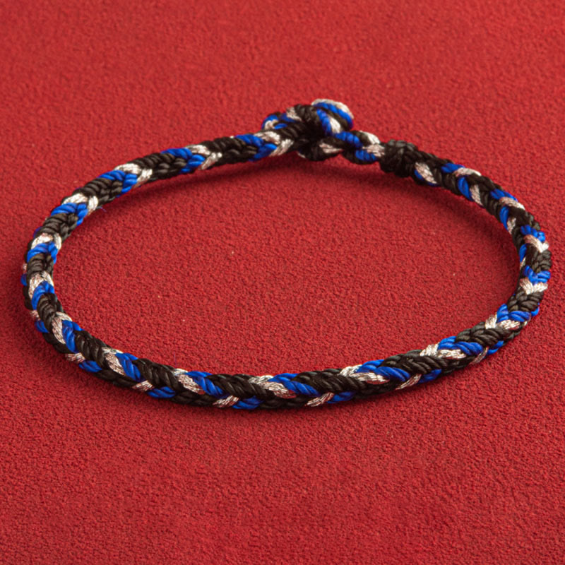Bracelet porte-bonheur multicolore Buddha Stones "Que la prospérité remplisse votre vie"