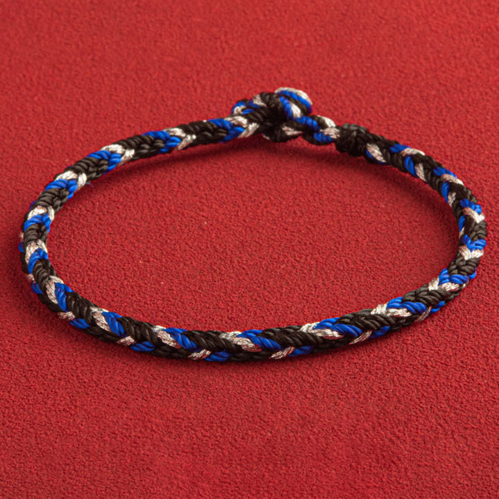 Bracelet porte-bonheur multicolore Buddha Stones "Que la prospérité remplisse votre vie"