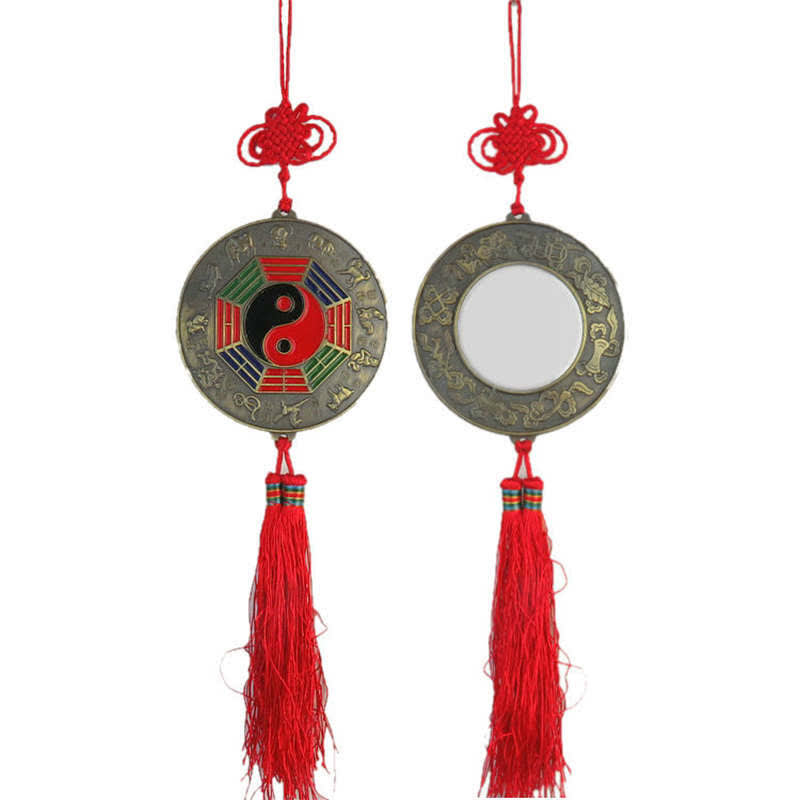 Carte Feng Shui Bagua Nœuds chinois Harmonie Carte énergétique Miroir - Carte Bagua ronde de 9,5 CM - image 7