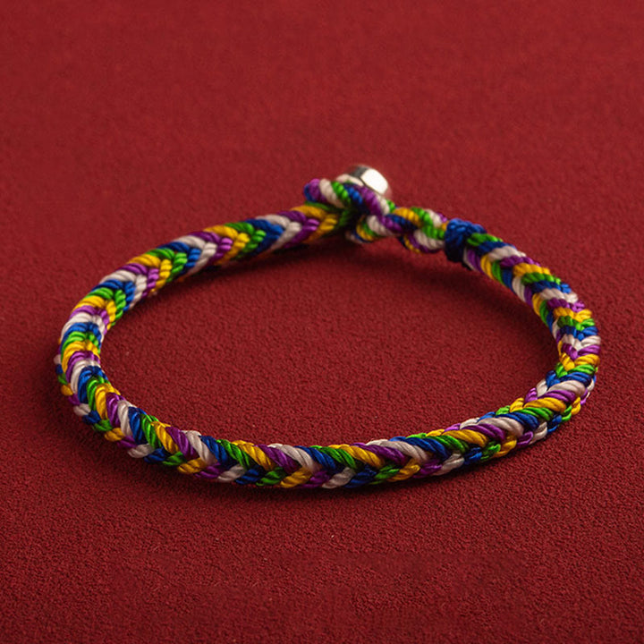 Bracelet porte-bonheur multicolore Buddha Stones "Que tout se passe comme tu le souhaites"