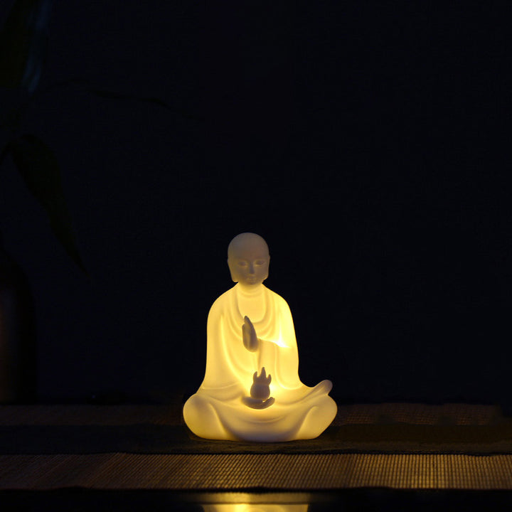Décoration LED en céramique avec bénédiction du Bouddha Avalokitesvara Ksitigarbha Bodhisattva - Ksitigarbha Bodhisattva - image 6