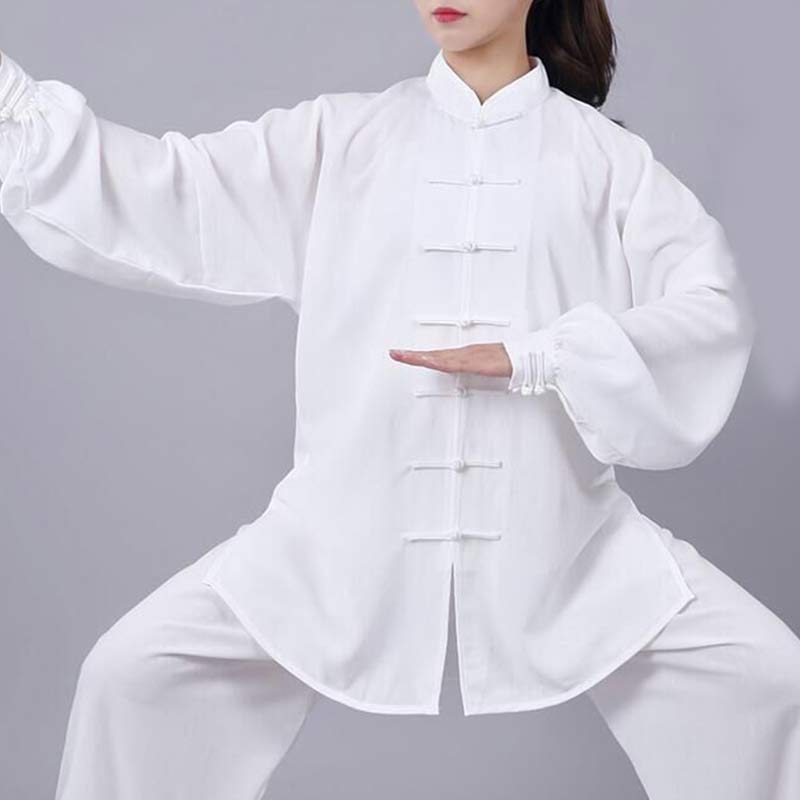 Ensemble de vêtements unisexe brodés Buddha Stones, méditation, prière zen, Tai Chi spirituel, Qigong - image 0