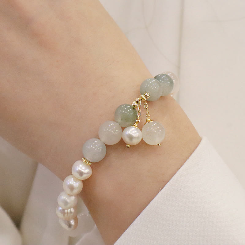 Bracelet de guérison en jade et Buddha Stones